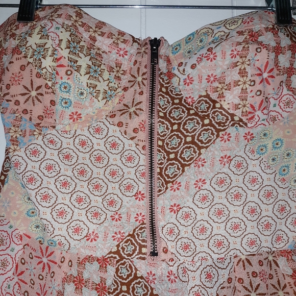 American Rag SM Ruffle Hem Patterned Tube Top - Picture 5 of 6